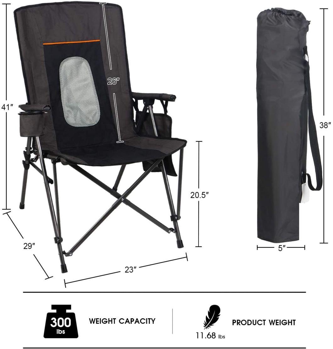 Customizable High Quality Oxford Cloth Cheap Folding Camping Fishing Chairs with Cup Holder and Bag
