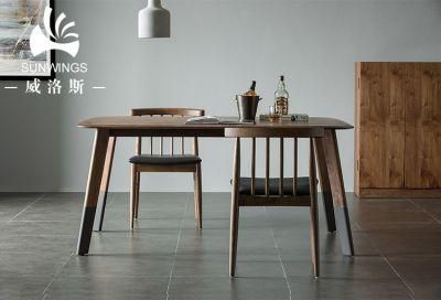 Solid Wood Home Furniture Manufacturer Wooden Chair for Dining Cushion Seat