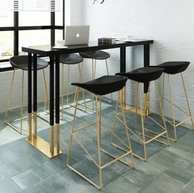 Cinta Metalica Metalica Vincha Cafe Furniture Restaurant Dining Chair Gold Metal Nordic Design Bar Stool