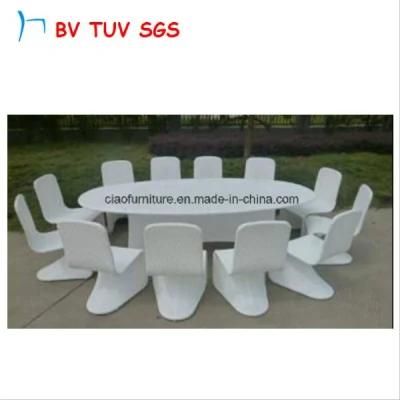 Polyester Garden Rattan Resturant Table and Chair