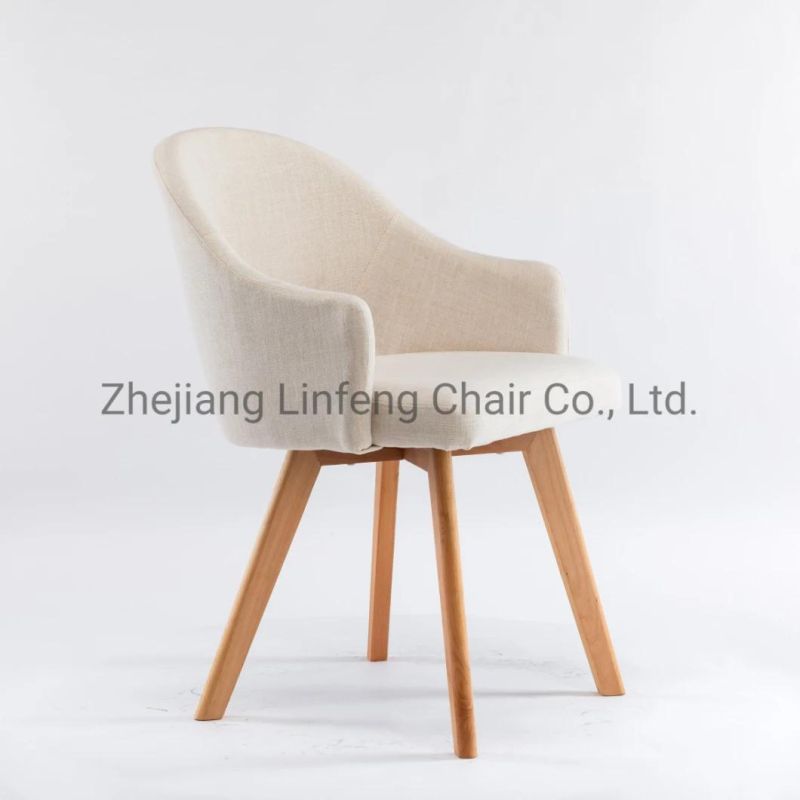 Modern Furniture Upholstered Vintage Wood Design High End Nordic Dining Chair
