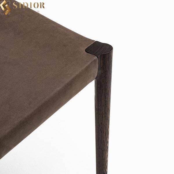 Light Luxury Ultra Modern Fabric Upholstery Dining Chair for Restaurant