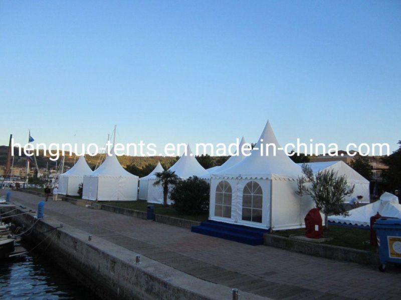 Waterproof White Roof Gazebo Pagoda Canopy Tent