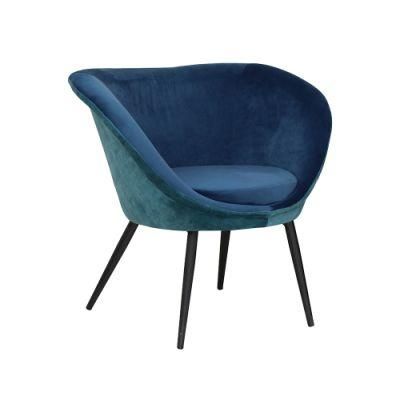 Hot Topical Modern Upholstered Velvet Fabric High Lounge Accent Chairs for Dining Room