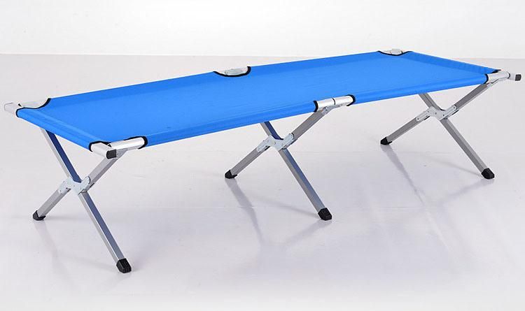 Blue Aluminum Military Camping Folding Bed (ET-CHO116)