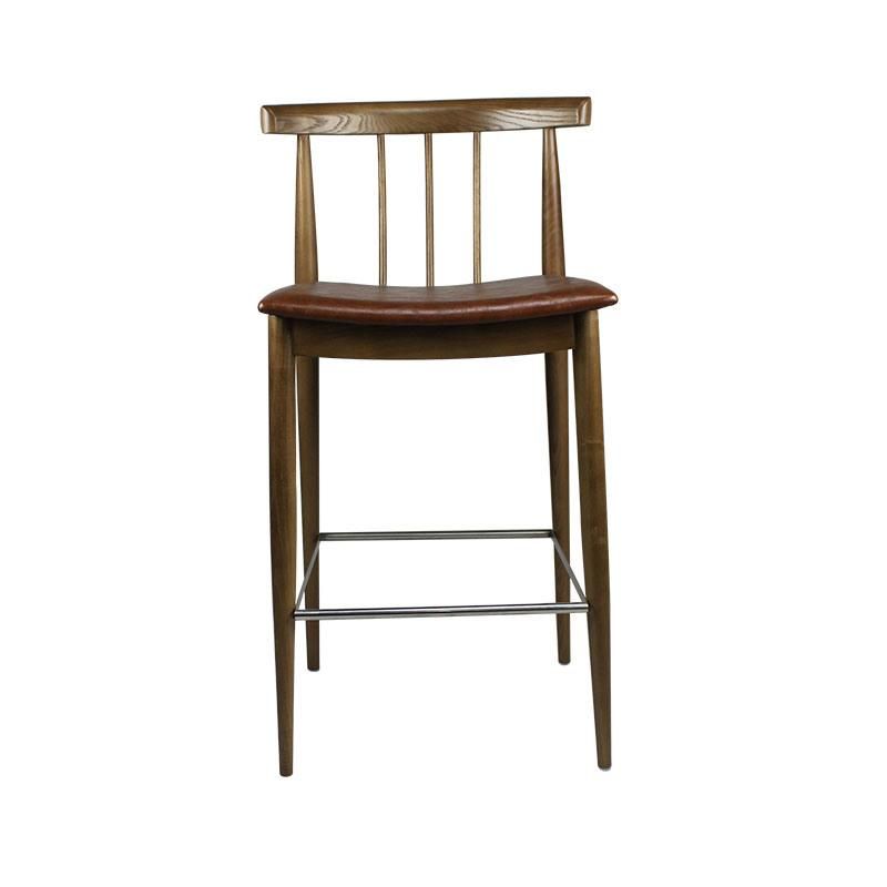 Modern Style Furniture Wood Chair Bar Stool Fabric Leather Chair