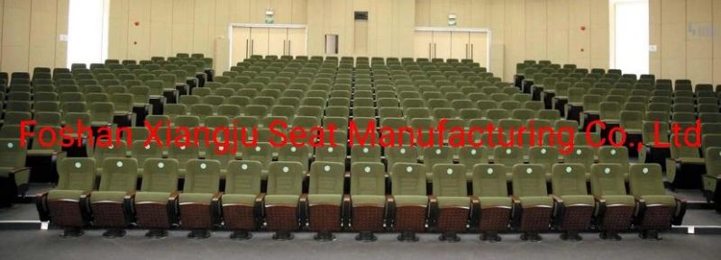 Simple Design Metal Base Theater Cinema Seat Auditorium Chairs with Writing Pad