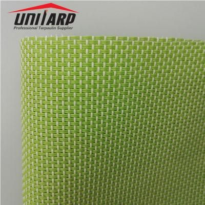 Anti-UV PVC Mesh Tarp Fabrics for Awning Window Blinds Shutters Roller Shades