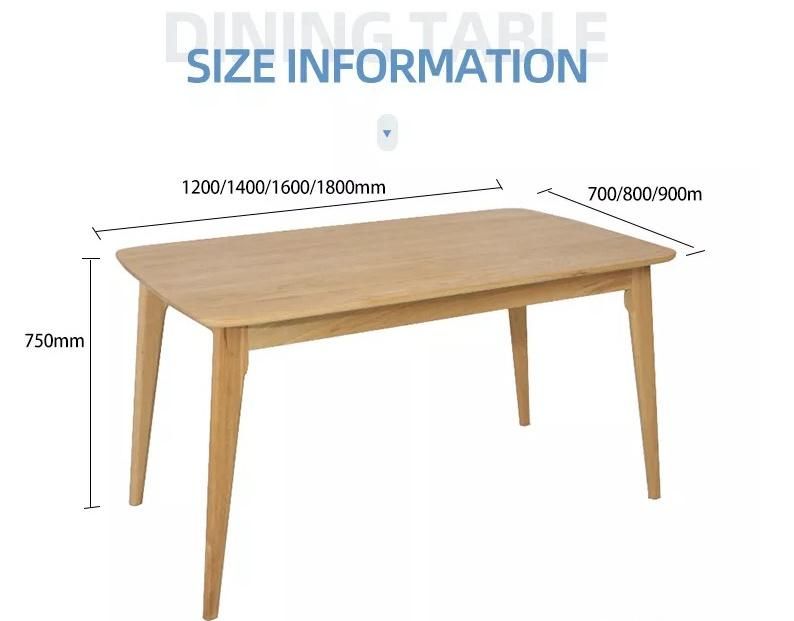 Furniture Modern Furniture Table Home Furniture Wooden Furniture Manufacturer Latest Dining Room Set Minimalist Modern 4-6 Seater Wooden Dining Table