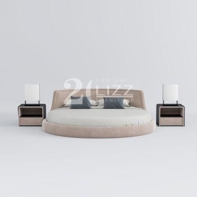 Wholesale Popular Modern Contemporary Hotel/Home Furniture Stylish Round Shape Bedroom Bed