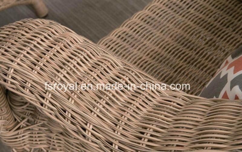 Wholesale Garden Furniture Outdoor Rattan Furniture Dining Set Hotel Aluminum Table & Chairs Set Patio Dining Furniture