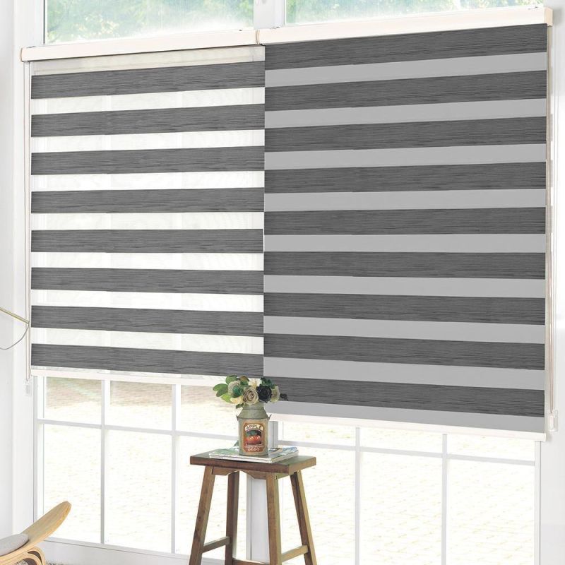 High Quality Professional Manufacturer Zebra Blinds Two Layer Roller Blinds Fabric Sunproof