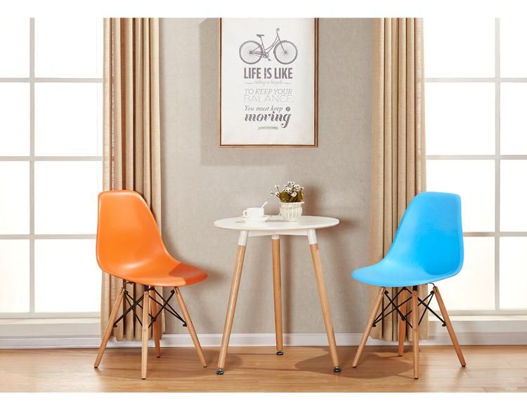 Nordic Adult Plastic Cafe Chair Household Backrest Vitra Side Dining Chair Modern Lounge Living Room Chair