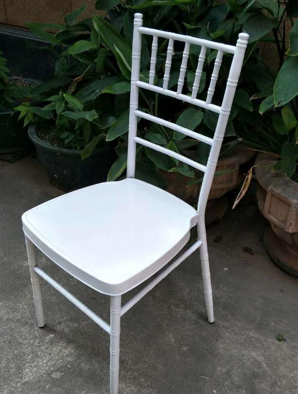 Latest Design China Made Metal Wedding Dining Armless Chiavari Chair