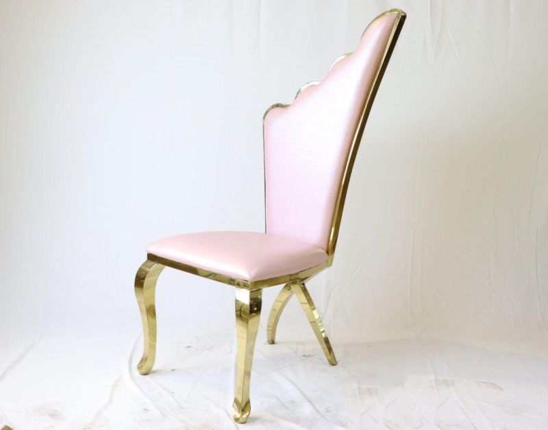 Wholesale Factory Price Pink Fabric Hotel Chair of Wing Back