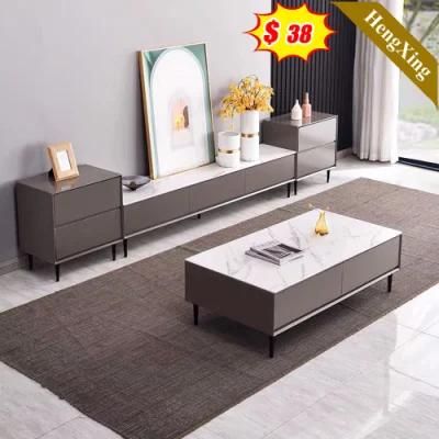 Popular MDF Home Living Room Bedroom Modern Furniture Marble Top TV Stand Coffee Table