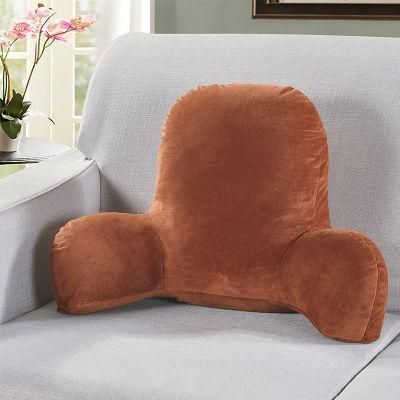 Ultra Plush Brushed Microfiber Bed Rest Lounger TV Reading Pillow