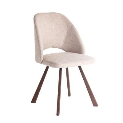 Hotel Home Furniture Dining Chair with Fabric Metal Leg Upholstered