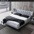 Foshan Factory Italian Style Bedroom Furniture King Size Bed Double Bed Fabric Bed Gc1801