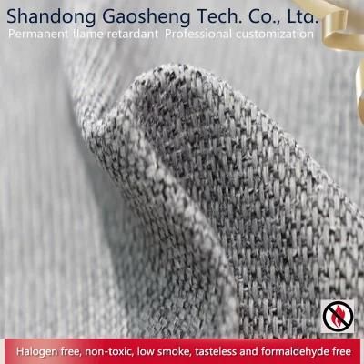 Customized Flame Retardant Linen Look Fabric for Sofa Upholstery with Extensive Use