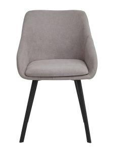 Grey Color Fabric Dining Chair with Cushion