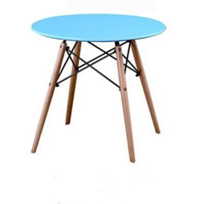 Home Furniture Table Sillas Y Mesas Nordic Home Side Tables 80 Diameter Wood Round Coffee MDF Dining Table