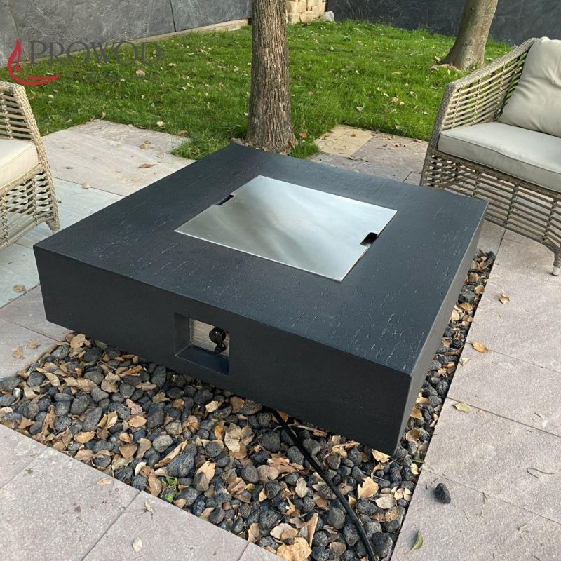 Outdoor Deck CE CSA Ukca Certificated Gfrc Fire Pit Place / Patio Table