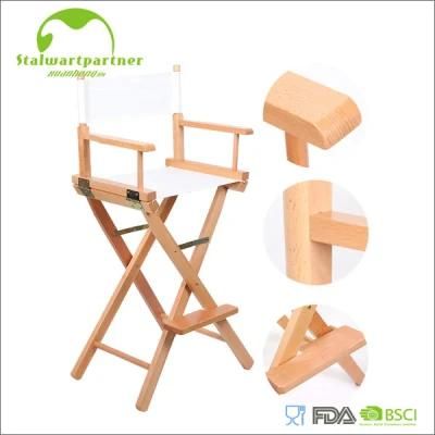 Folding Makeup Artist Tall Wooden Director Chair