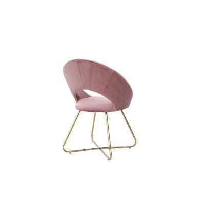 Modern Design Fabric Wedding Event Restaurant Furniture Metal Leg Dining Chairs