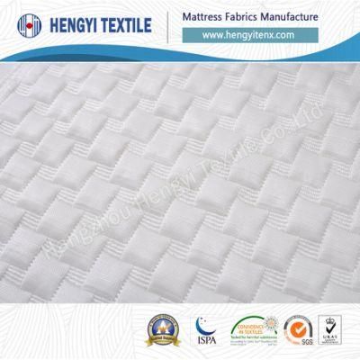 White Polyester Knitted Cooling Mattress Fabrics