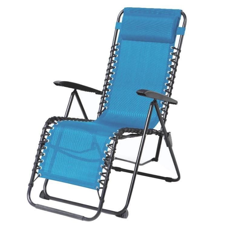 Outdoor Folding Metal Beach Reclining Chair Zero Gravity Camping Chair