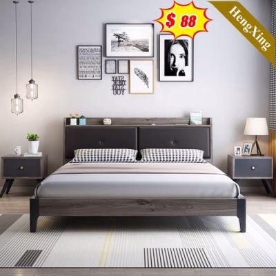 Hot Selling Modern Home Hotel Bedroom Furniture Set Genuine Leather King Size Wall Bed King Bed