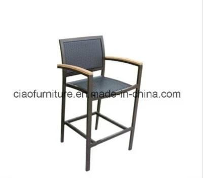 Teak Wood Arm Bar Chair Rattan Chair