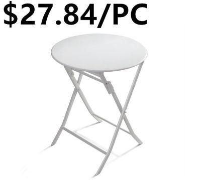 High Quality Hotel Furniture Metal Simple Design Dining Home Folding Table