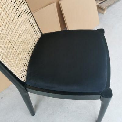Kvj-9038 New Design Factory Price Wooden Rattan Dining Chair