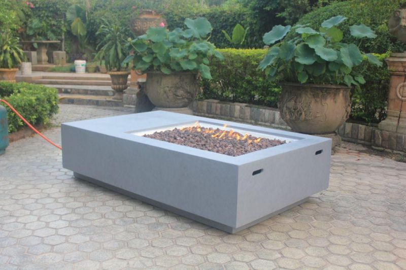 Hurricane Outdoor Gas Furniture Propane Large Fire Pit Table