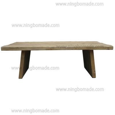 Nordic Retro Vintage Antique Furniture Aged Natural Reclaimed North Pine Chinese Coffee Table
