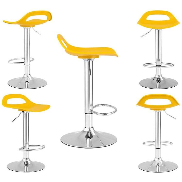 Newly Design Cheap Commerical furniture Colorful Bar Stool Adjustable Lift Plastic Bar Chair