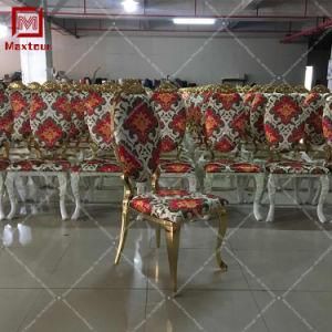Hotel Events Party Banquet Fabric Stainless Steel Wedding Dining Chair