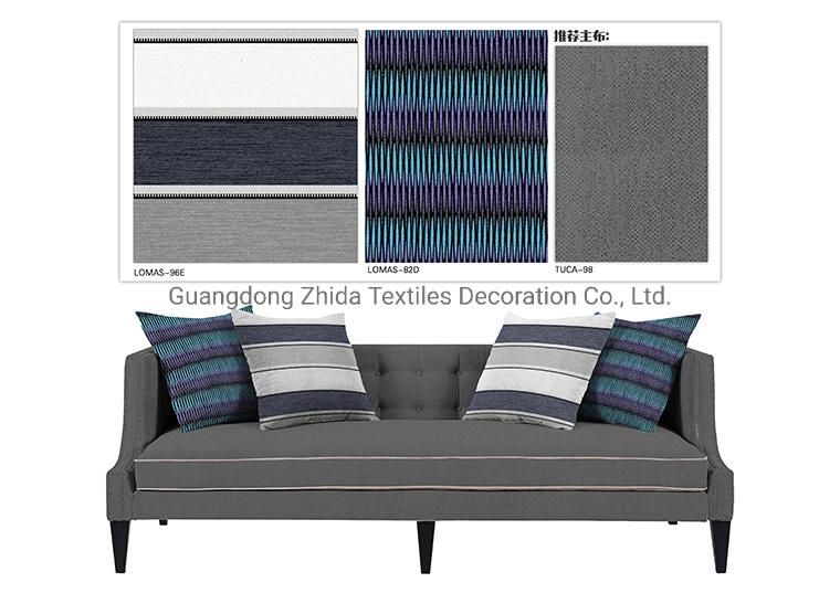 Fashion Stripe Chenille Cushion Upholstery Sofa Covering Furniture Fabric