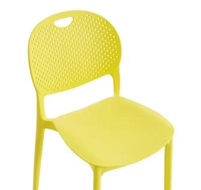 Outdoor Cheap Durable Wholesale PP Chairs Nordic Stackable Monoblock Design Price Modern Colored Plastic Dining Chair Sales