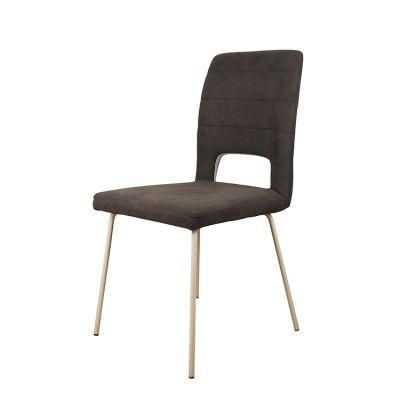 Wholesale Home Furniture Hotel Luxury Metal Frame Velvet Fabric Dining Chair for Dining Room