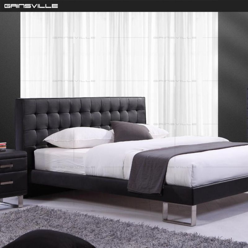 Foshan Factory Home Design Furniture Wooden Double Beds Wall Bed