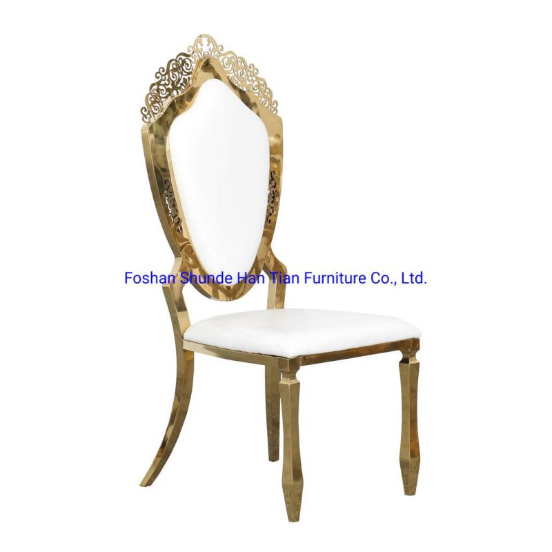 Cheap King Throne Chair for Event Party Golden Dining Chairs