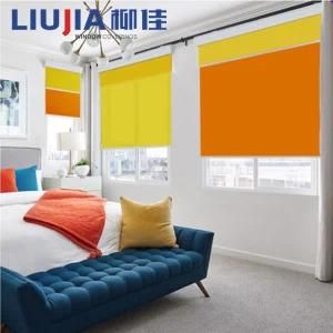 Double Layer Roller Blind with Sunscreen and Blackout Fabric