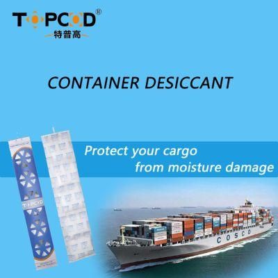 Super Dry Container Desiccant Container Strip Desiccant Container Desiccant Pole Sillca Gel Container for Shipping Container
