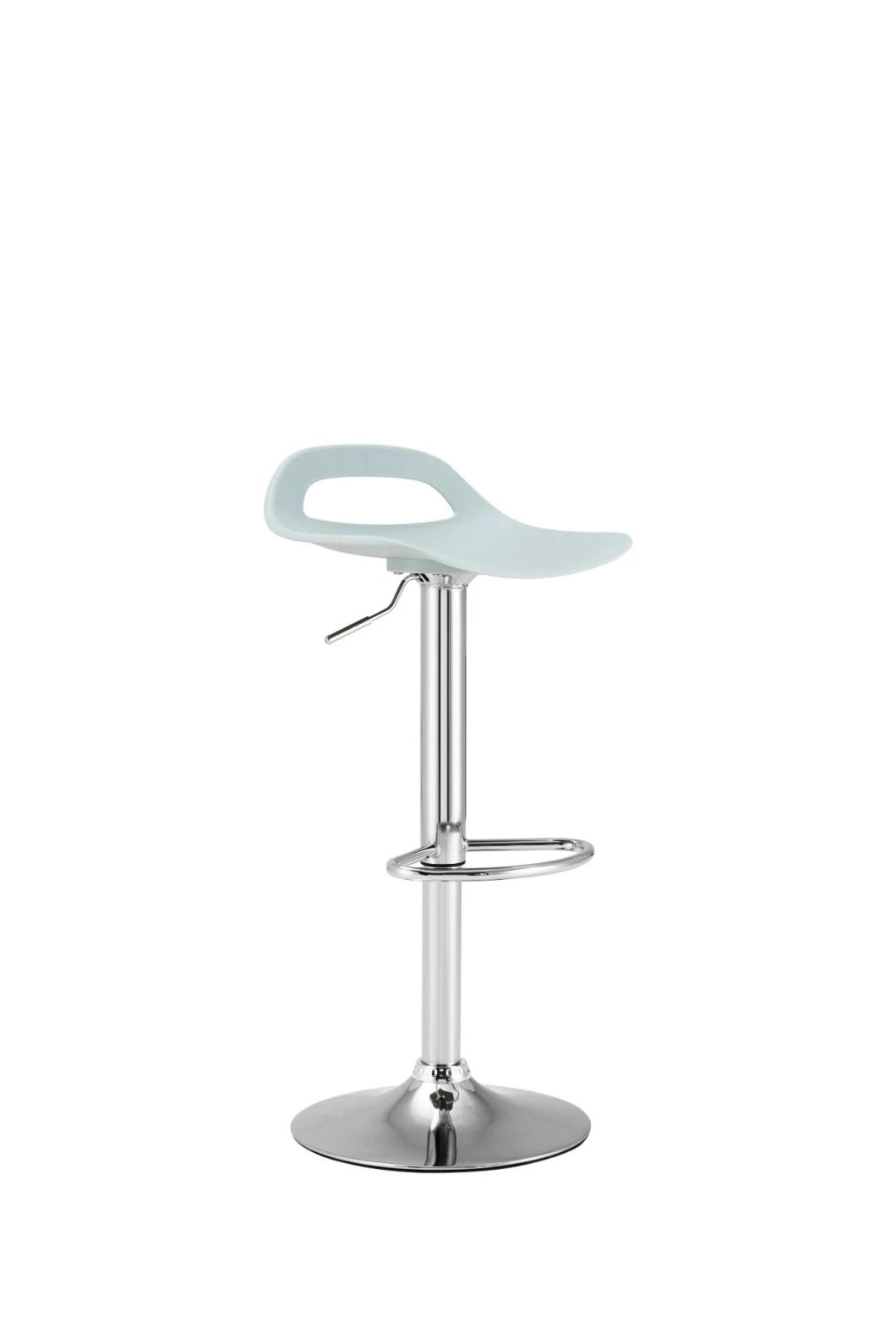 Adjustable Swivel ABS Seat Metal Stool Simple Plastic Bar Stool High Chair Bar Modern Kitchen Counter Top Bar Chair