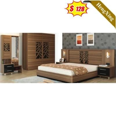 Classical Modern Fashion Newest Bedroom Sets Furniture Storage Stylish Wooden Double Bed