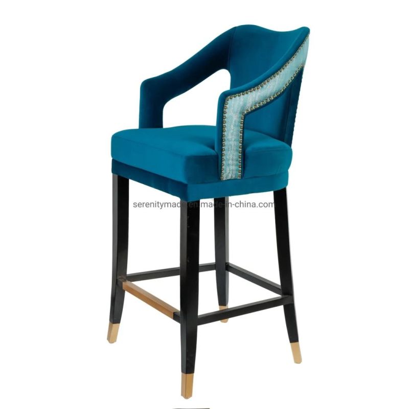 Modern Bar Furniture Fabric Upholstered Bar High Chairs
