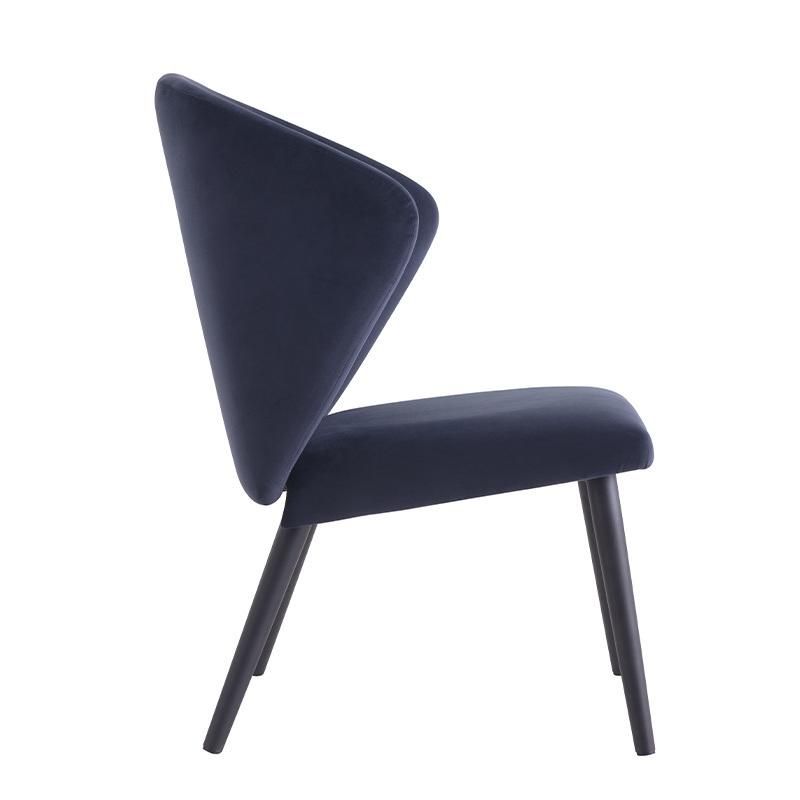 Modern Hot Sale Metal Leg Chair Comfortable Fabric Dining Chair Wholesale Armless Chair Home Furniture Chair